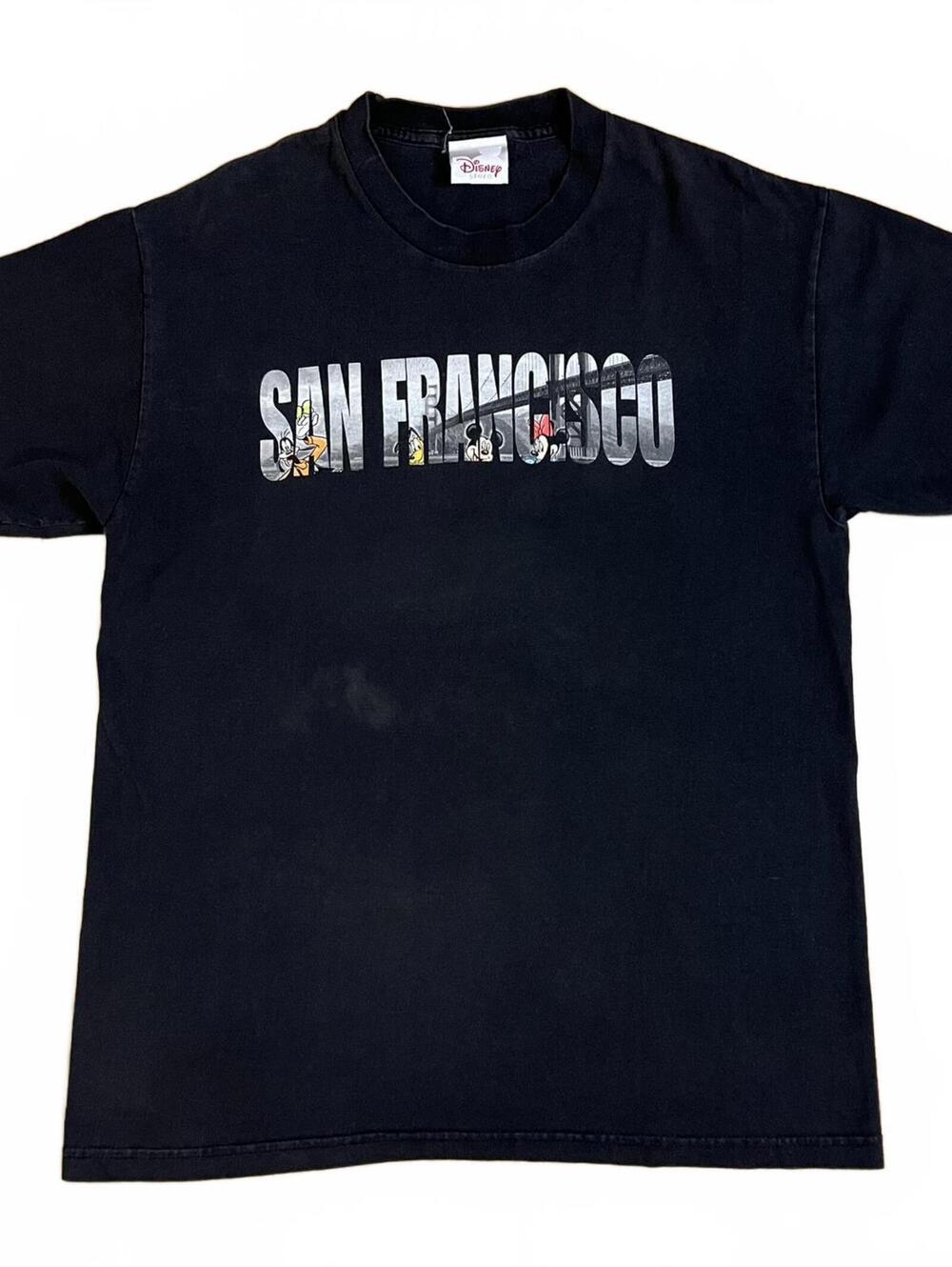 VTG 00s The Disney Store San Francisco BLK Graphic Tee
